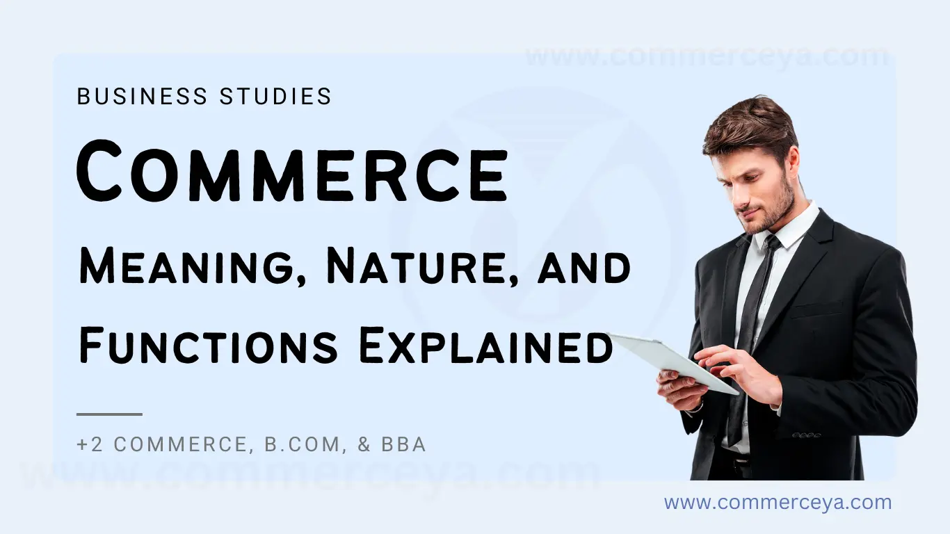 meaning, nature, and functions of commerce