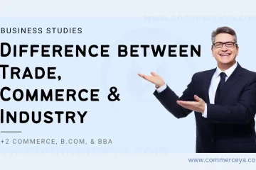 difference between trade, commerce, and industry